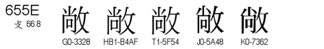 U+655E